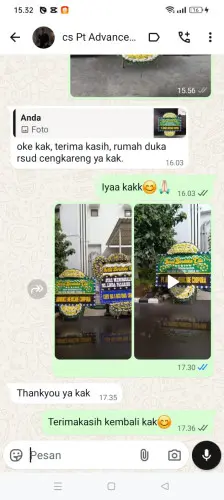 Testimonial Papan Bunga Pernikahan citorek timur
