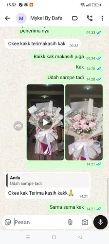 Testimonial Buket Bunga citorek timur