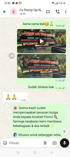 Testimonial Papan Bunga citorek timur