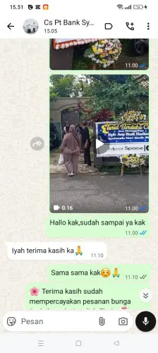 Testimonial Papan Bunga citorek timur